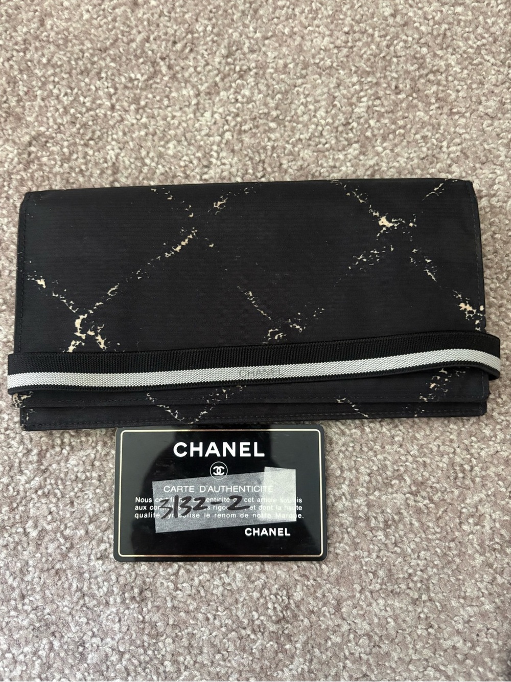 Auth Chanel long Bifold wallet w/COA